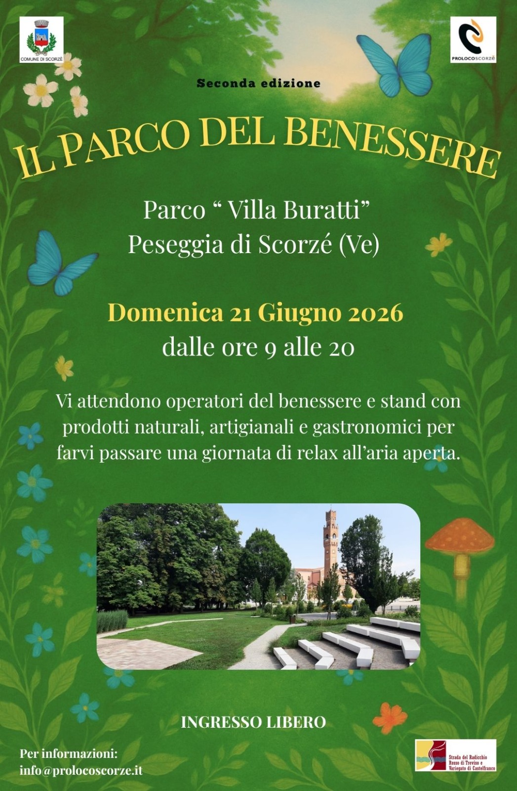 Il Parco del Benessere - 21 giugno 2026 - Villa Buratti Peseggia