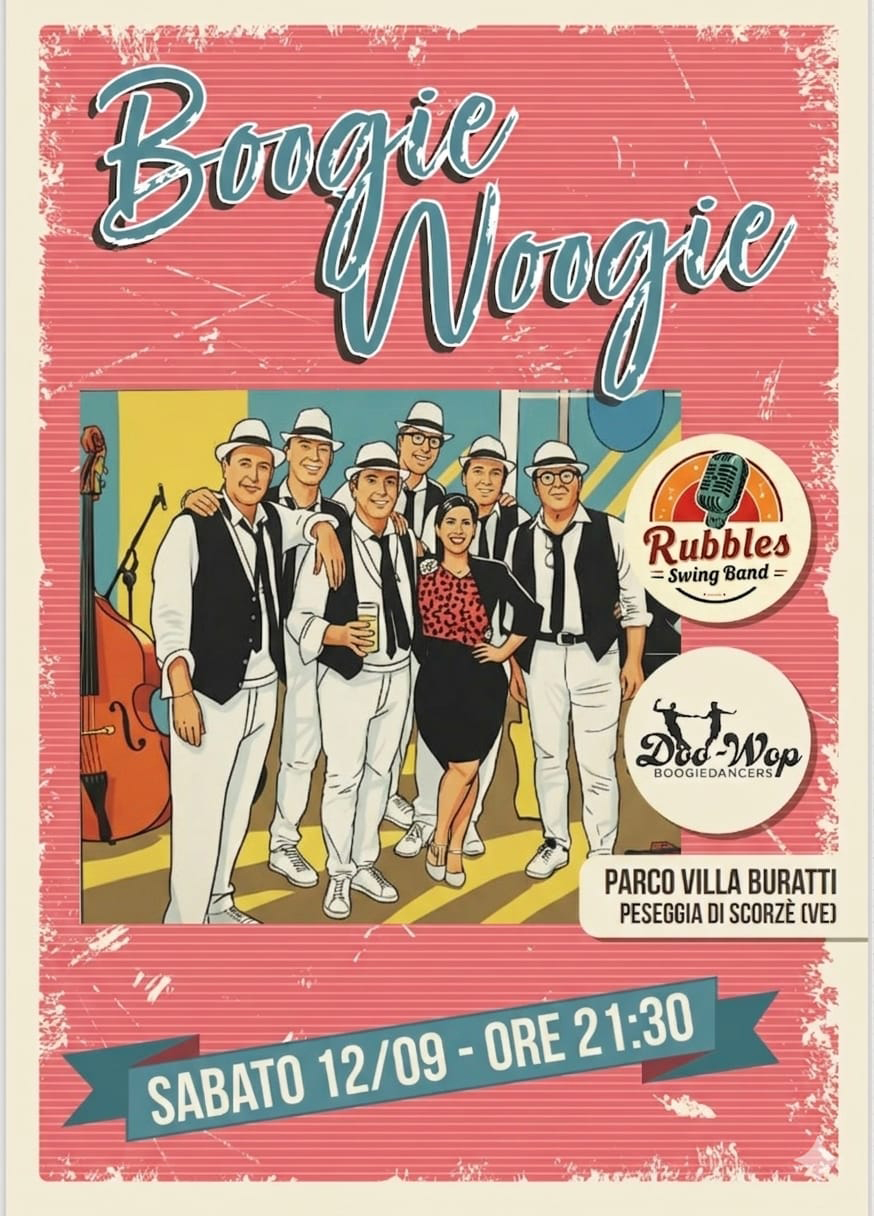 Rubbles Boogie Swing Band e Doo-Wop Boogiedancer - 12 settembre 2026 - Villa Buratti Peseggia